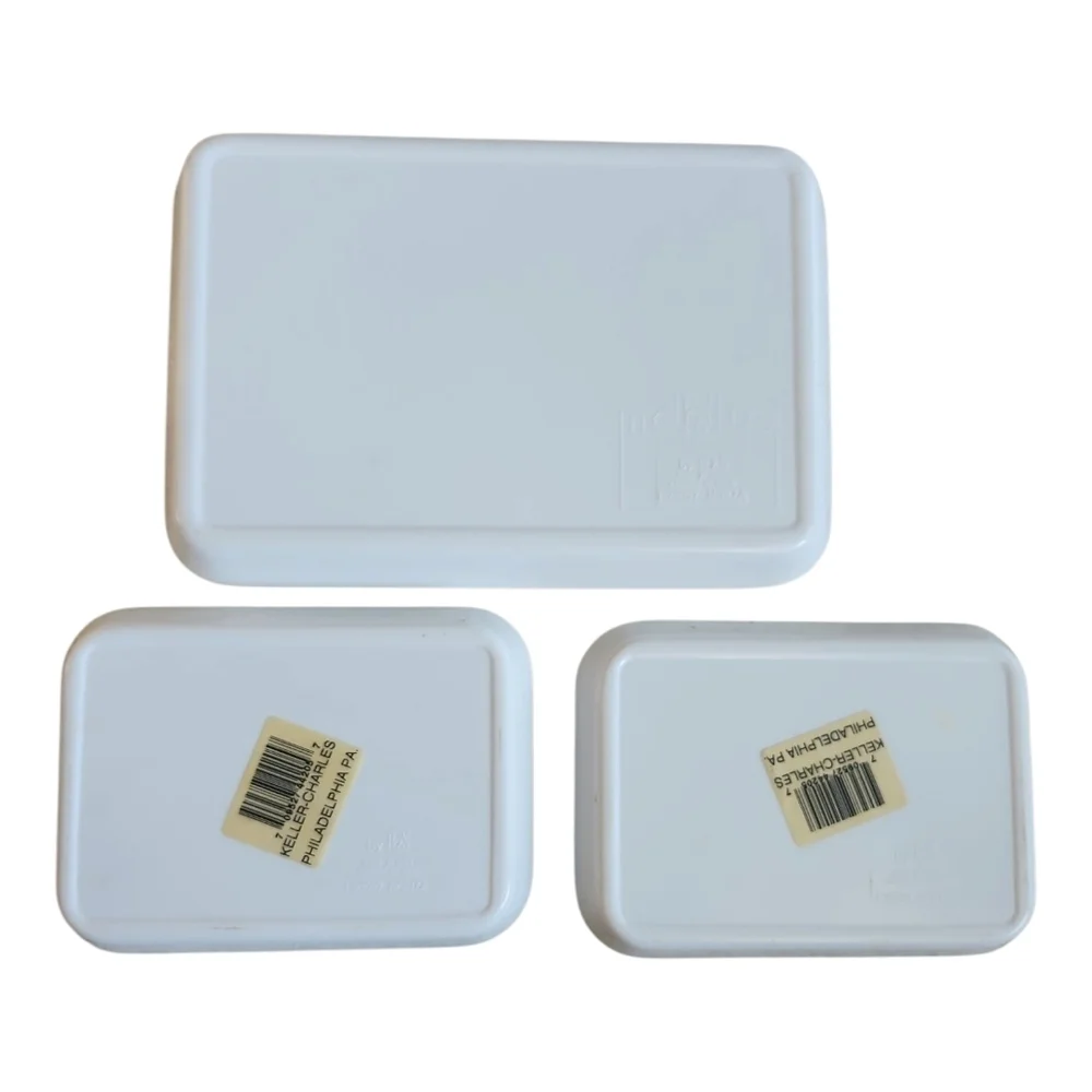 Vintage Melplus Monza Melamine Tray Set Coastal Grandma Aesthetic Made in Italy